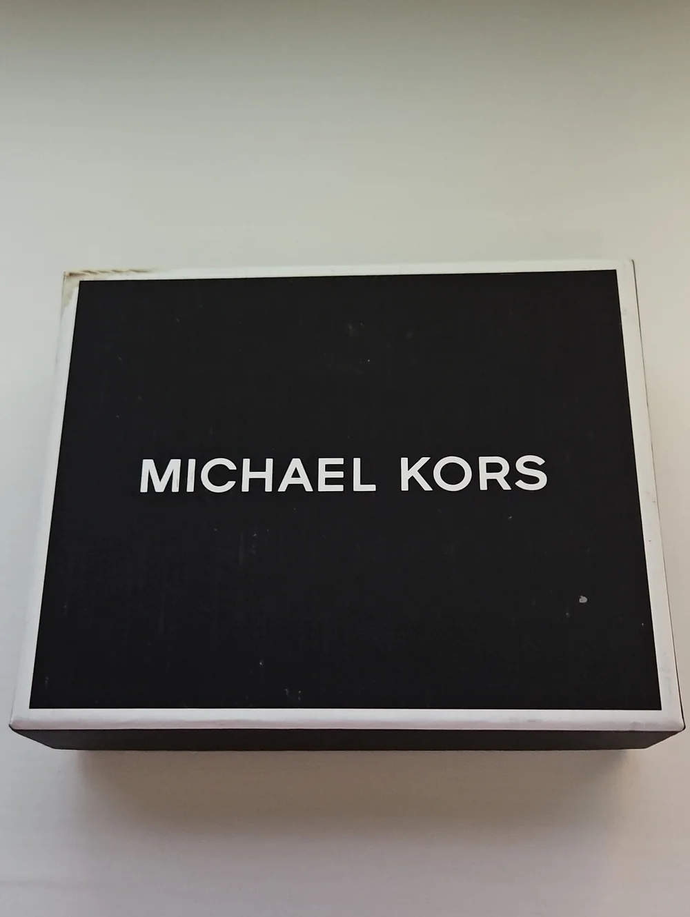 Michael Kors Jet Set Black MK Logo Monogram Slim Bifold Wallet Men's NWT Box